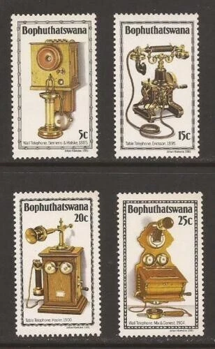 BOPHUTHATSWANA 1981 SG76-79 HISTORY OF THE TELEPHONE (1st SERIES) -  MNH