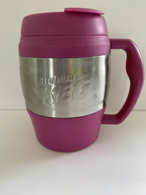 Bubba Keg 52 Oz. Insulated PINK & Chrome Travel Mug Handle Hot or Cold Pre-owned