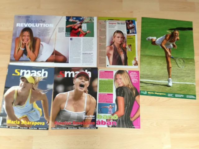 MARIA SHARAPOVA Collection COVERS, Berichte Artikels Poster Presse TENNIS