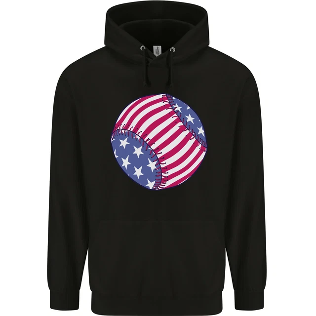 Sweat Rayé American Eagle – Femme, Petite (PS), Rouge Et Blanc, Capuche Kangourou