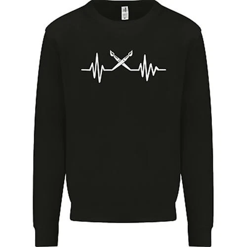 Pulse Artista Arte Insegnante Fine Ecg Bambini Felpa Maglione