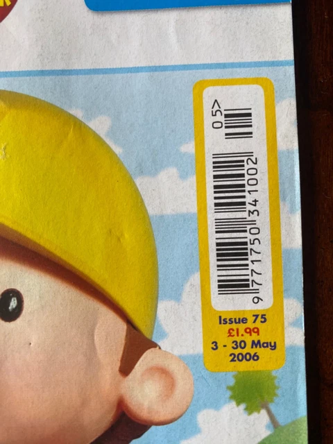 LEARN WITH BOB the Builder Cbeebies magazine comic Issue 75 2006 ...