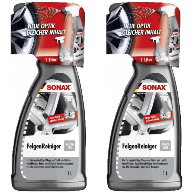 2 x SONAX FelgenReiniger 1L Stahl Leichtmetall