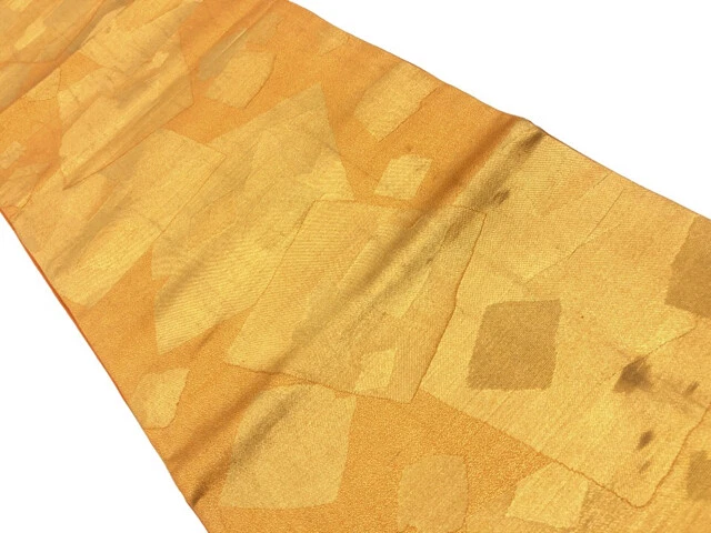 6328172: Japanese Kimono / Antique Fukuro Obi / Woven Shikishi Pattern