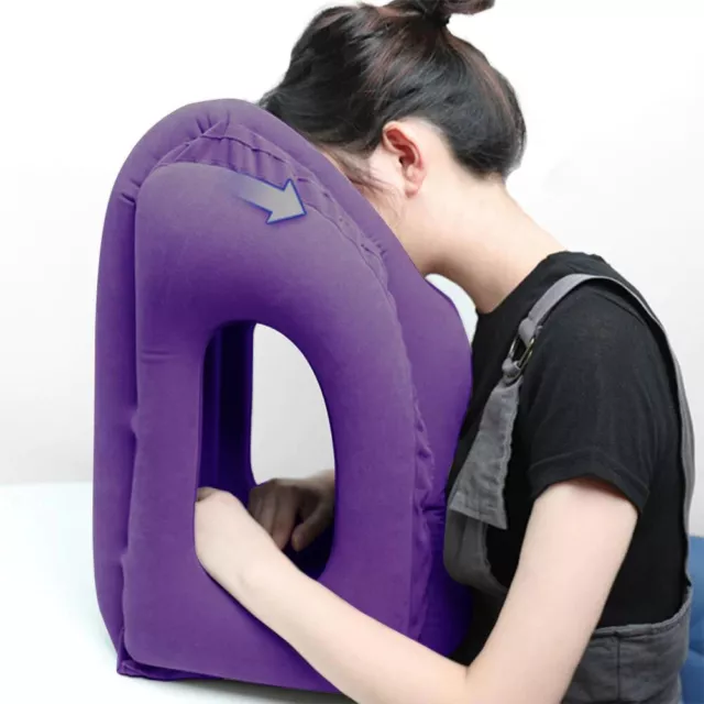Inflatable Air Cushion Travel Pillow Headrest Chin Support Cushions for Office