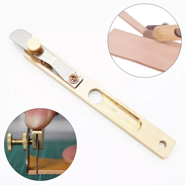 Leather Strip Knife Copper Trimming Knife DIY Cutter Craft Tool Without Blade