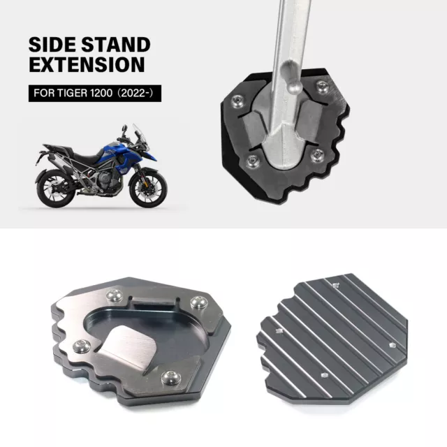 Side Stand Enlarge Extension For Tiger 1200 Kickstand Foot Pad Support 2022-