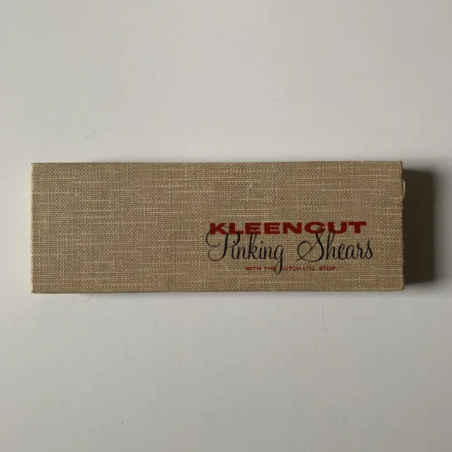 Vintage Kleencut Pinking Shears - original box - Acme Shear Company, made in USA
