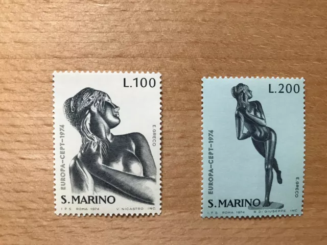 1974 San Marino; Serie Europa, postfrisch/MNH, MiNr. 1067/68