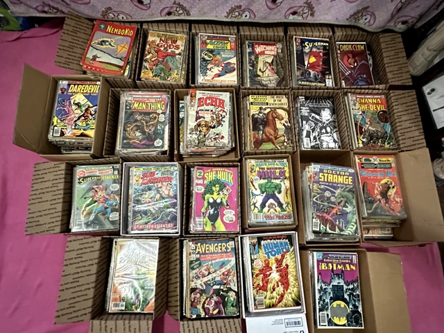 Comic Books  Collection Of 1413 Marvel, Dc Comics, Silver Age, Bronze,