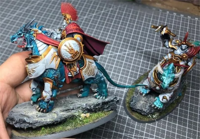 Dracothian Guard Desolators Tempestors Lord-Celestant on Dracoth  Warhammer AOS