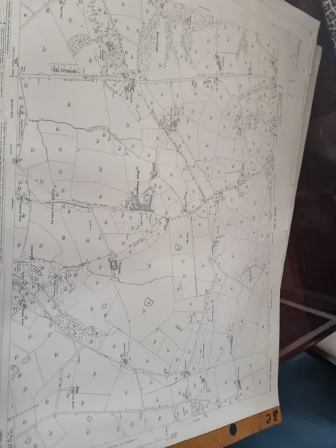 1929 Ordnance Vermessung Karte Bury Harden Moor Meile = 25 Zoll Lancashire