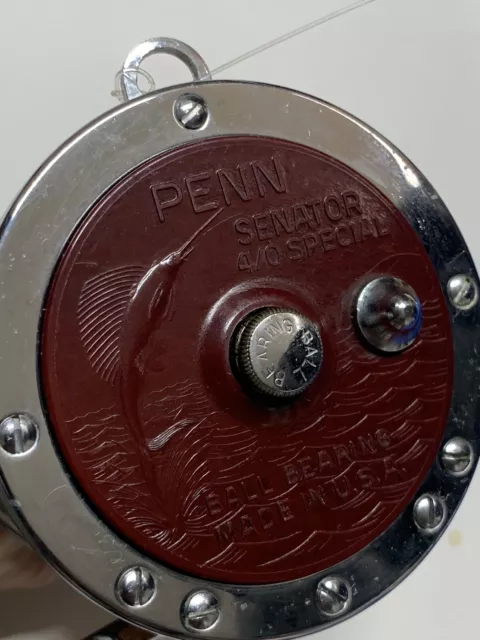 USED VINTAGE PENN Senator 114H 6/0 Conventional Fishing Reel Wire Line NICE  T7 $89.99 - PicClick