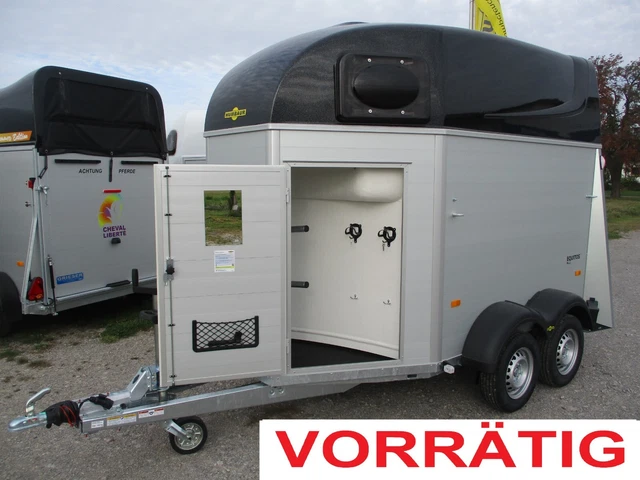 NEU Humbaur Equitos + SATTELKAMMER PferdeAnhänger ALU BODEN + ALU WÄNDE VORRÄTIG