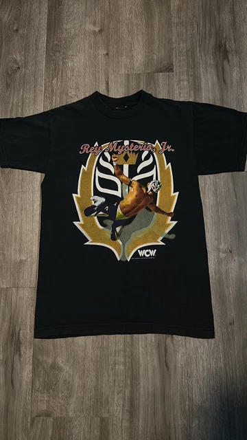 Vintage 90s Flying Fury Rey Mysterio Jr Shirt Wcw Wwe 619 Small