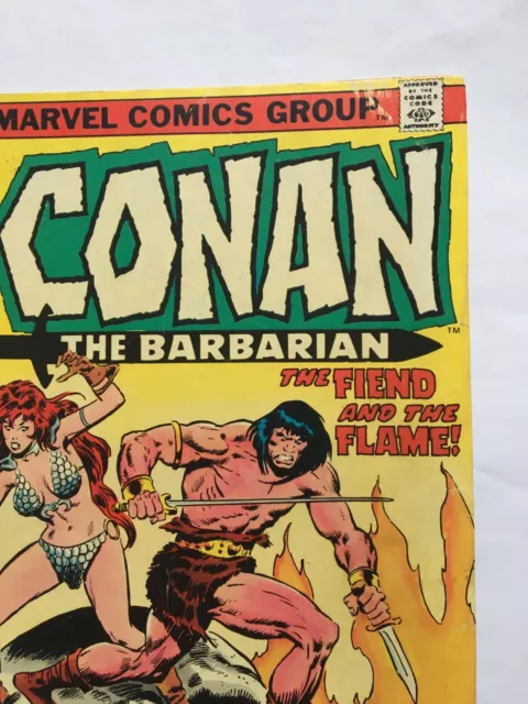 Conan The Barbarian 44 1974 Classic Bronze Age FN/VF US cents Red Sonja cover 3