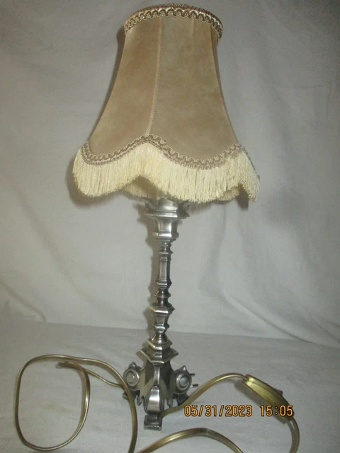 Paire De Lampes Anciennes Pour Chandelier, Acier Et Verre, UK