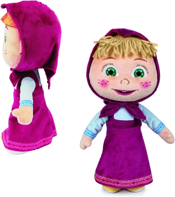 MASHA AND THE Bear Soft Plush Toy 20Cm Cute And Cuddly Masha Doll MASHA AND THE Bear Soft Plush Toy 20Cm Cute And Cuddly Masha Doll