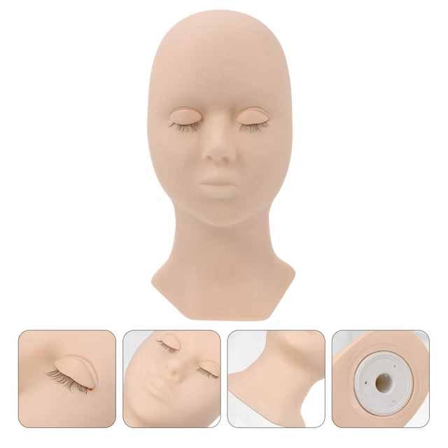 SILICONE HEAD FORM Eyelash Extension Mannequin Supplies Model 57.24