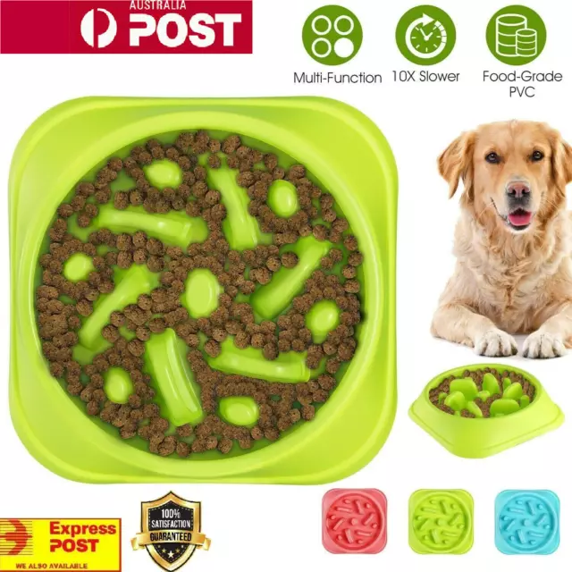 Dog-Bowl Dishes Slow-Feeder Large Pet-Eat Dogs Food-Nonslip Interactive Large