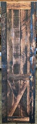 Authentic Reclaimed 24" Natural Wood Barn Door - Bottom X - FREE LOCAL PICKUP