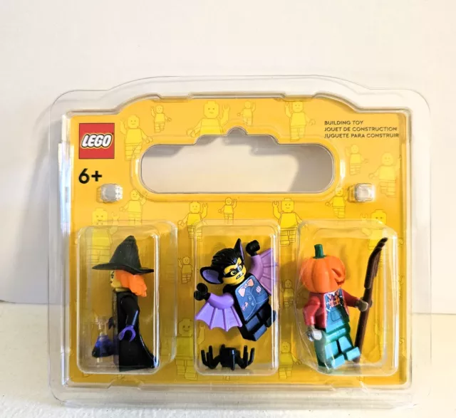 Lego 2022 Set of HALLOWEEN MINIFIGURES 852766 Witch, Bat Boy, Pumpkin Scarecrow