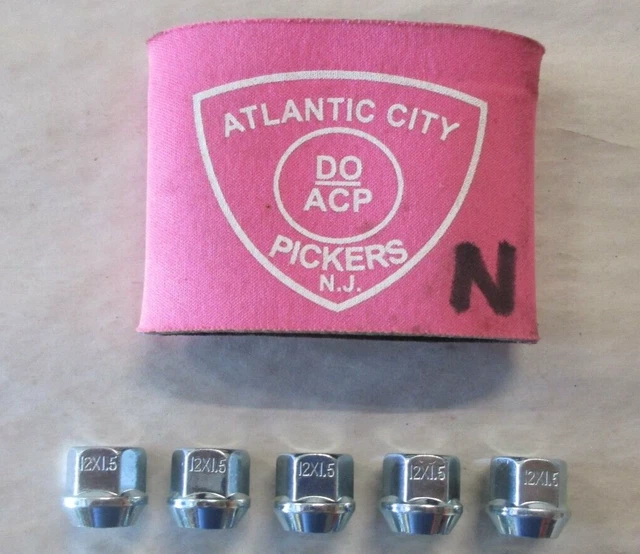 White Knight 1307-1S Lug Nuts 12X1.5 Open End Bulge (Set Of 5)