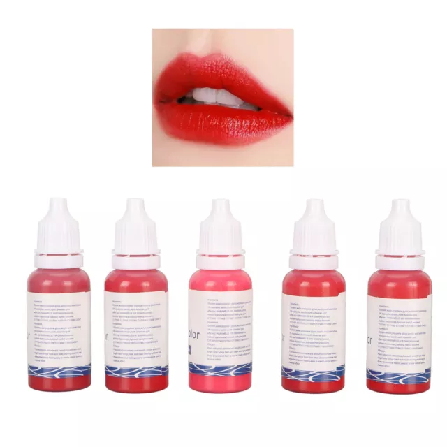 5 Colors Microblading Lip Pigment High Saturation Fast Coloring Lip GFL