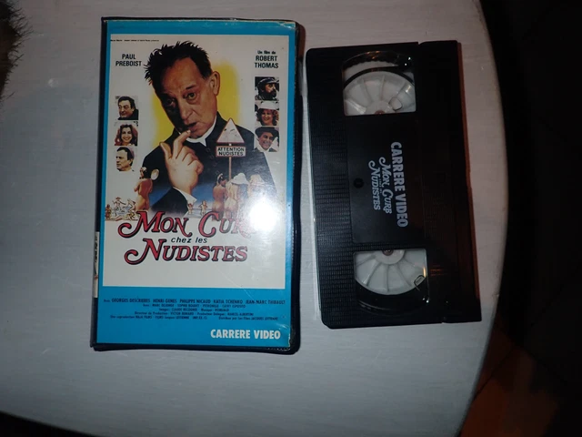 VHS collection : Mon cure chez les nudiste,grand boitier  ,mise a prix 5€
