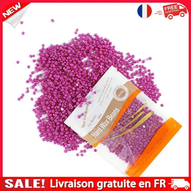 Wax Beans Depilatory Hard Strong Stickiness Hair Removal Beans (B Purple)