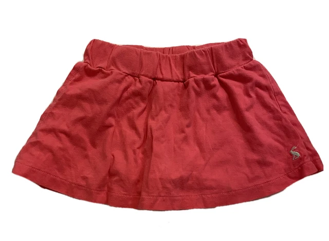 Joules Girl's Pink Bunny Logo Skort Skirt Size 4 Orig.$35