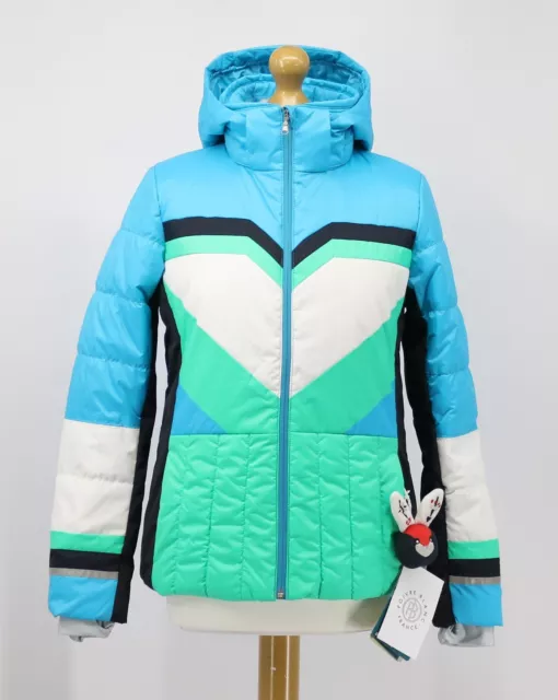 Giacca Sci Pepe Blanc Stampa Chevron Bambini Ragazze Multi 14 Anni Crp £221 Vi