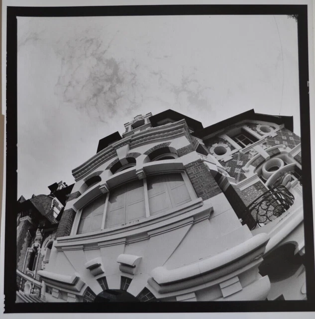 Foto Analogica Anonimo Verso 1980 Foto Architettura A Grande Angolo