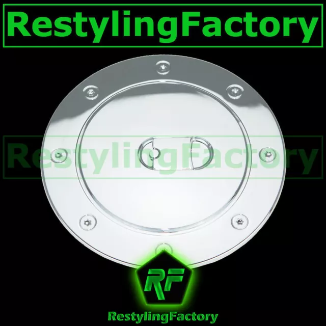 15-21 Chevy Suburban+Tahoe Triple Chrome ABS Fuel Gas Cap Door Cover Trim Bezel