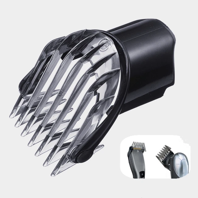 Haar Schneider Braun 2x Kammaufsätze Für Philips Haarschneider QC5010, QC5050, QC5070 – Bartschneider Zubehör, Schwarz Kammaufsatz Philips Haarschneider