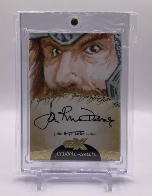 Cryptozoic CZX Middle Earth John Rhys-Davies SKETCH AUTO #1/1 SKETCHAGRAPH