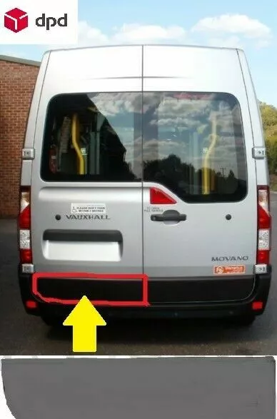 Renault Master 2010-2019 Protective Strip Plastic Moulding Rear Door Left Side