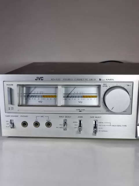 JVC KD A33 Stereo Cassettes Recorder 1980 Bon État De Fonctionnement Vintage