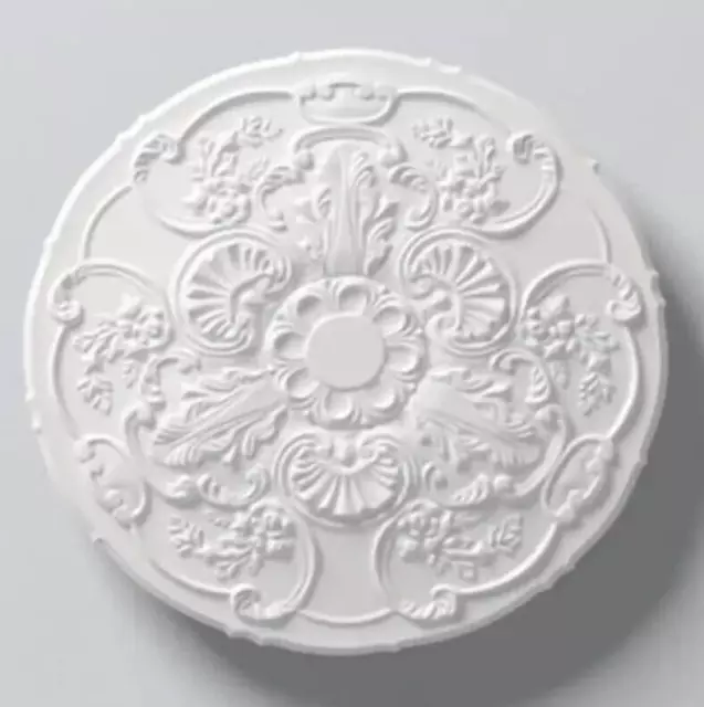 DECOFLAIR Rosace de plafond blanche 480 mm réf M78