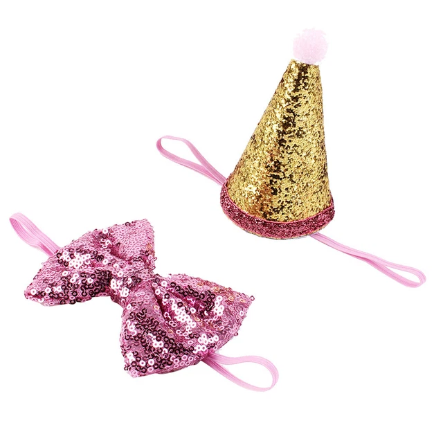 Hund Katze Glänzender   Hut Haustier Bowknot Bowtie Party Kostüm