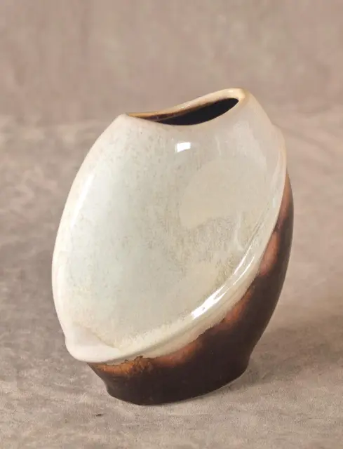 Vase, interesting design, metallic lava glaze, Dümler&Breiden, Germany