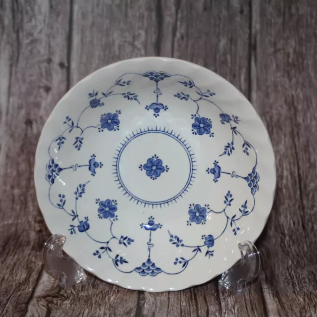 MYOTT Finlandia Set/4 Bowls Blue Floral*VTG England Staffordshire Ware