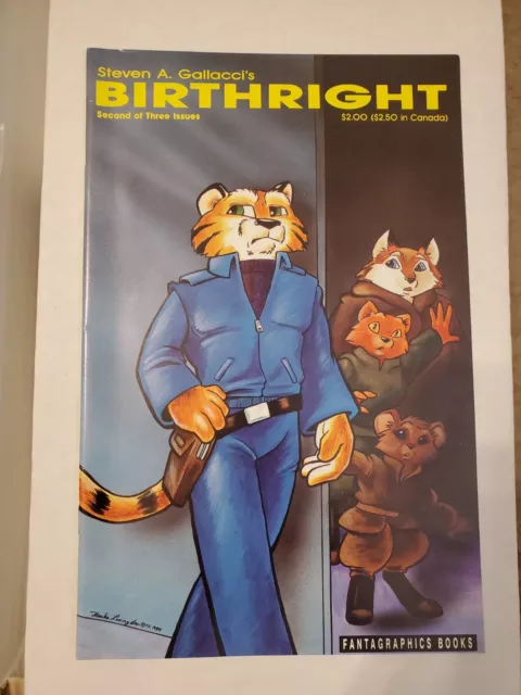 Birthright #2 Critters #48 Fantagraphics 1990 Rare Furry Anthropomorphic Comic