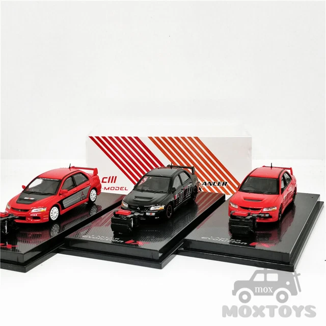 CM Model 1:64 - Mitsubishi Lancer Evolution IX (Evo 9) Viola, Modellino Pressofuso