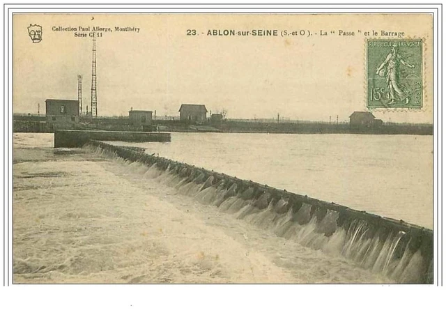 94.Ablon Sur Seine.la """"Passe"""" Et Le Barrage.dechirure Importante