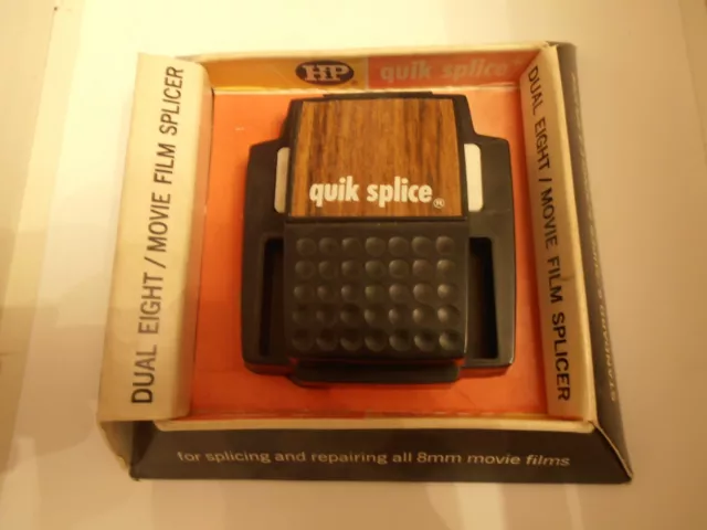 Vintage HiP Quik Splice Dual Eight Movie Film Splicer Boxed