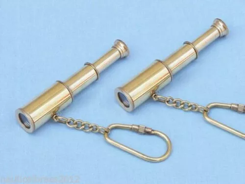 Set Of 20 Brass Key Chain Telescope Pocket Key Ring Vintage Telescope Gifts Item
