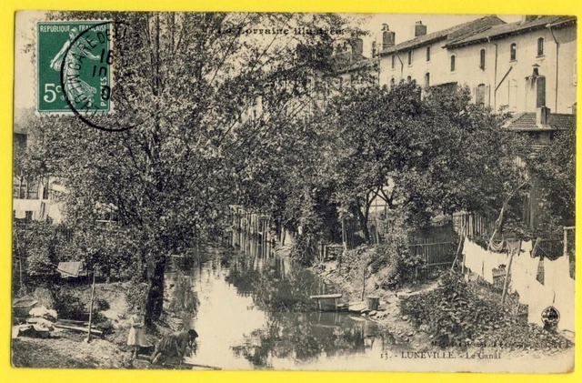 CPA France Lorraine 54 - LUNÉVILLE (Meurthe and Moselle) Le CANAL Lavandière