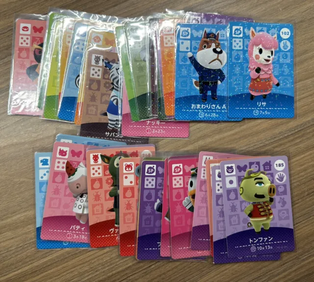 Animal Crossing Nintendo Amiibo Card Lot of 44 Cards Japan Import