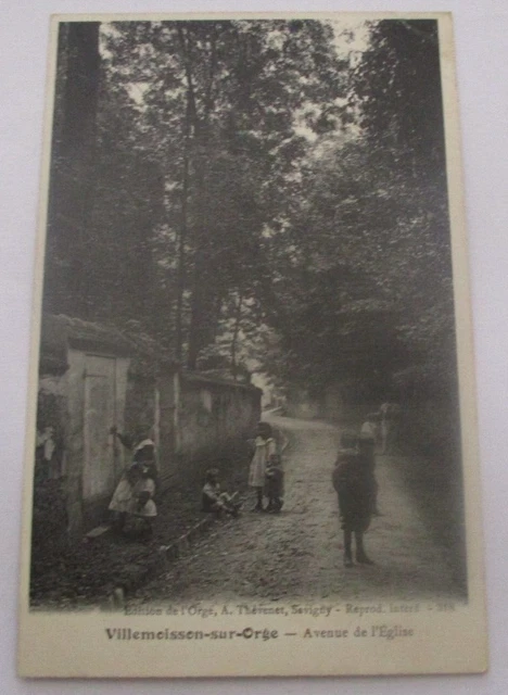 Cpa Essonne 91 Villemoisson Sur Orge Avenue De L'eglise